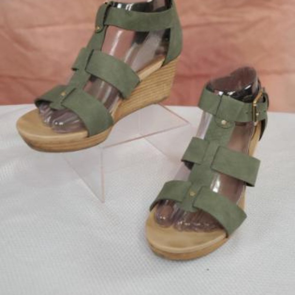 Dr. Scholls Essentials - Army Green Casual  Comfort Wedge